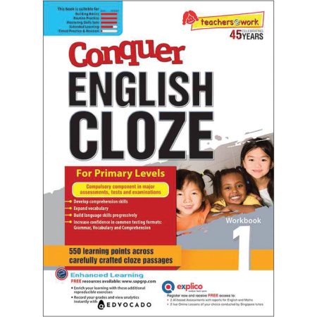 Conquer ENGLISH CLOZE Workbook 1