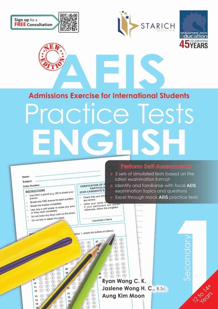 AEIS Practice Tests ENGLISH Secondary 1 (12 to 14+ Years)