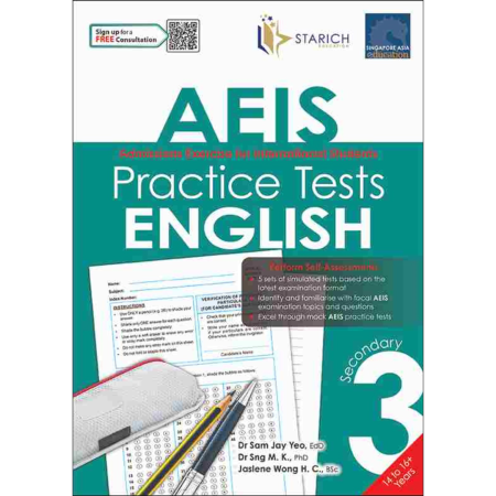 AEIS Practice Tests ENGLISH Secondary 3 (14 to 16+ Years)